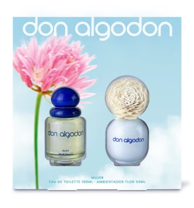 DON ALGODON EDT 100 ml SPRAY + AMBIENTADOR FLOR 50 ml