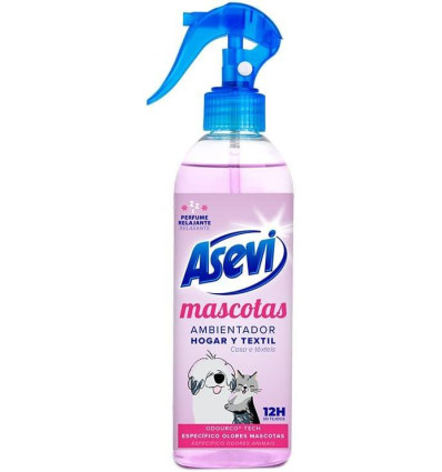 ASEVI MASCOTAS AMBIENTADOR HOGAR YTEXTIL 400 ml