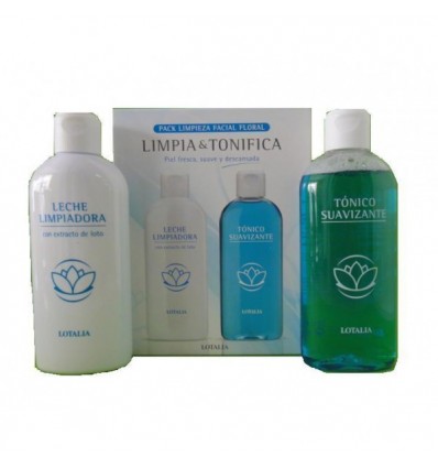 LOTALIA PACK LECHE LIMPIADORA CON EXTRACTO DE LOTO 200 ml + TÓNICO SUAVIZANTE 200 ml