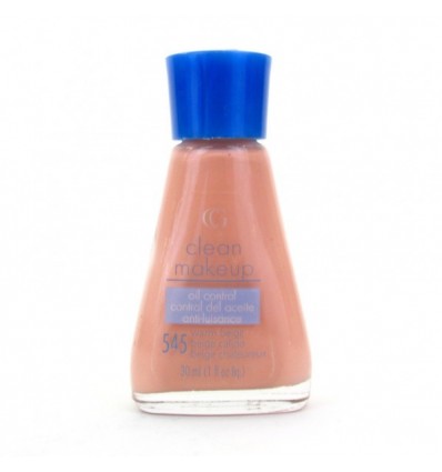 COVERGIRL CLEAN MAKE UP 545 BEIGE CÁLIDO MAQUILLAJE OIL CONTROL 30 ML