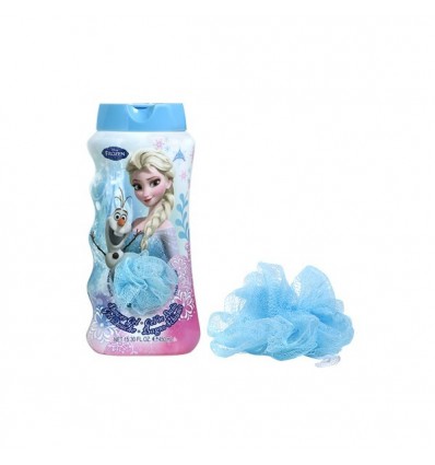 FROZEN GEL DE BAÑO 450 ml + ESPONJA MALLA