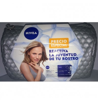 NIVEA CELULAR ANTI-AGE CREMA DÍA 50 ml + CREMA NOCHE 50 ml + NECESER