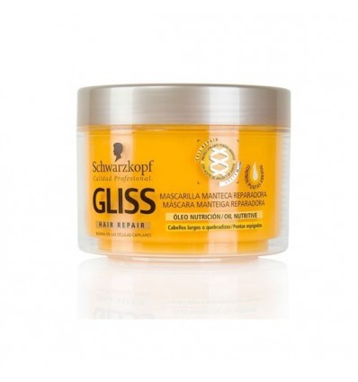 GLISS MASCARILLA ÓLEO NUTRICIÓN CAB LARGO/QUEBRADIZOS 200 ML