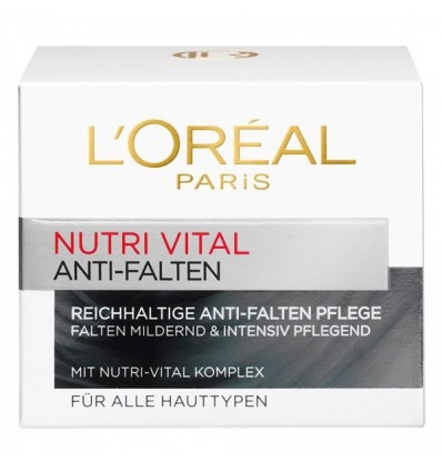 L'ORÉAL NUTRI VITAL CREMA NUTRITIVA ANTIARRUGAS DIA 50 ml