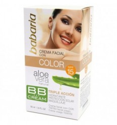 BABARIA BB CREMA FACIAL CON COLOR SPF 15 ALOE VERA 50 ml