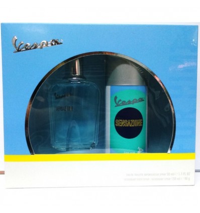 VESPA SENSAZIONE EDT 50 ml SPRAY + DEO SPRAY 150 ml MEN