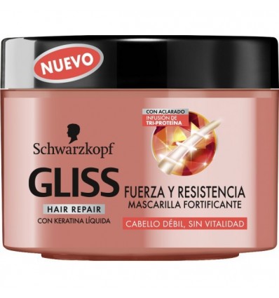 GLISS FUERZA Y RESISTENCIA MASCARILLA FORTIFICANTE 200 ml