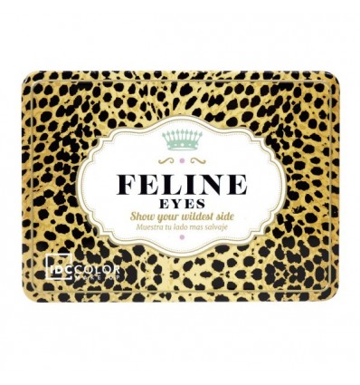 IDC FELINE EYES PALETA DE 6 SOMBRAS DE OJOS+2 COLORETES+1 POLVO COMPACTO