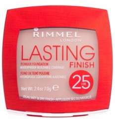 RIMMEL LASTING FINISH 25HR POLVO COMPACTO WATERPROOF 003 SILKY BEIGE 70 g