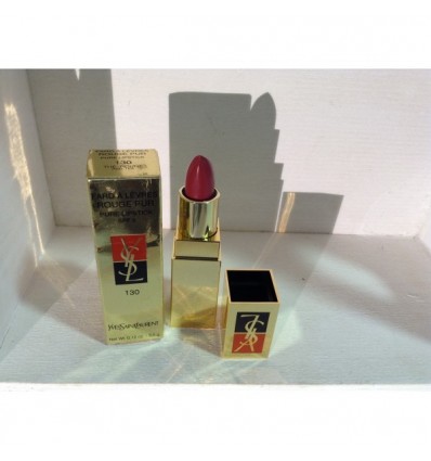 YVES SAINT LAURENT FARD A LEVRES PURE LIPSTICK SPF 8 N 130 THE ROUGE RED TEA 3.5 g