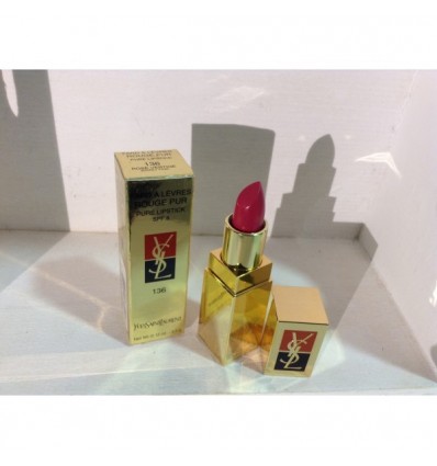 YVES SAINT LAURENT FARD A LEVRES PURE LIPSTICK 136 ROSE VERTIGE 3.5 g