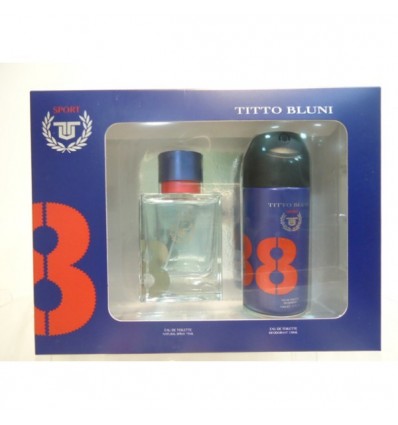 TITTO BLUNI SPORT EDT 75 ml vapo + DEO SPRAY 150 ml FOR MEN