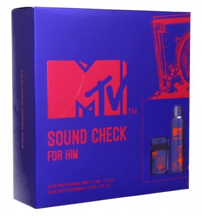 MTV SOUND CHECK FOR HIM EDT 50 ml SPRAY + DEO SPRAY 200 ml