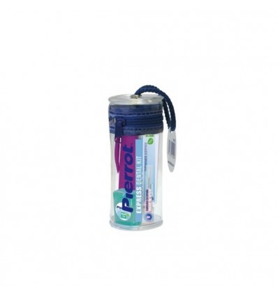 PIERROT EXPRESS DENTAL KIT CEPILLO TRAVEL+ HILO DENTAL+ DENTÍFRICO 25 ML + CEPILLO INTERDENTAL