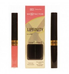 MAX FACTOR LIPFINITY LIP COLOR DUO 003 MELLOW ROSE 2,3 ml y 1,9 g MAX FACTOR LIPFINITY LIP COLOR DUO 003 MELLOW ROSE 2,3 ml y 1,9 g