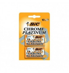 BIC CHROME PLATINUM 10 HOJAS DE AFEITADO DOBLE FILO