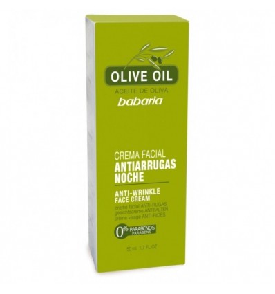 BABARIA ACEITE DE OLIVA CREMA FACIAL ANTIARRUGAS NOCHE 50 ml