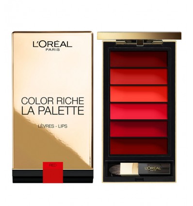 L´OREAL PALETTE LIPS RED GOES FATALE