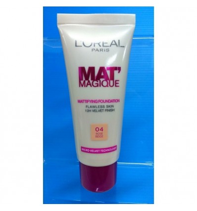 L'OREAL MAT MAGIQUE 12H MATTE 04 ROSE BEIGE 25 ml