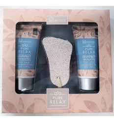 IDC PURE RELAX SET EXFOLIANTE PIES + LOCIÓN PIES + PIEDRA PÓMEZ REF 90635