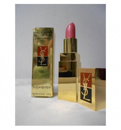 YVES SAINT LAURENT FARD A LEVRES PURE LIPSTICK 125 ROSE ORGANZA 3.5 g