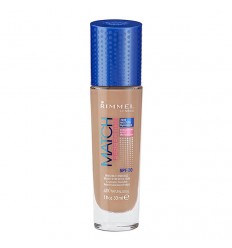 RIMMEL MATCH PERFECTION SPF 20 400 NATURAL BEIGE MAQUILLAJE FLUIDO 30 ml RIMMEL MATCH PERFECTION SPF 20 400 NATURAL BEIGE MAQUILLAJE FLUIDO 30 ml