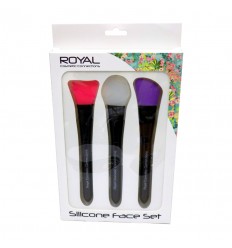 ROYAL SET 3 BROCHAS FACIALES SILICONA