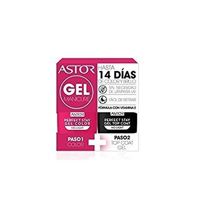 ASTOR 107 gel manicure pack duo esmaltes de uña 6 ml + 6 ml