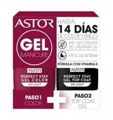 ASTOR PACK GEL MANICURE 103 PASO 1 MY DARLING 12 ml + PASO 2 GEL TOP COAT 12 ml