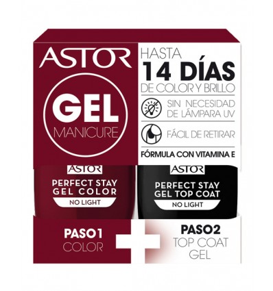 ASTOR 108 gel manicure pack duo esmaltes de uña 6 ml + 6 ml