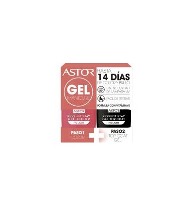 ASTOR 104 gel manicure pack duo esmaltes de uña 6 ml + 6 ml