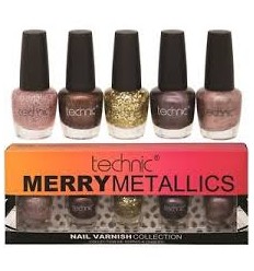 TECHNIC MERRY METALLICS NAIL LACAS DE UÑAS 5 x 12 ml Ref. 998220 TECHNIC MERRY METALLICS NAIL LACAS DE UÑAS 5 x 12 ml Ref. 998220