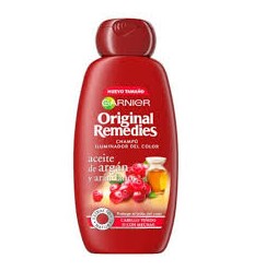 GARNIER ORIGINAL REMEDIES CHAMPU ARGAN Y ARANDANOS CABELLO TEÑIDO 300 ml