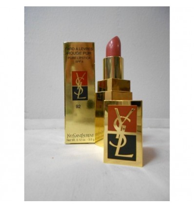 YVES SAINT LAURENT FARD A LEVRES PURE LIPSTICK 92 ROSE MOUSSON 3.5 g