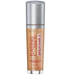 RIMMEL LASTING FINISH BREATHABLE SPF 20 502 NOISETTE 30 ml MAQUILLAJE FLUIDO