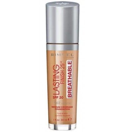 RIMMEL LASTING FINISH BREATHABLE SPF 20 502 NOISETTE 30 ML MAQUILLAJE FLUIDO