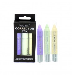 TECHNIC CORRECTOR STIX 3 correctores LILA, VERDE y AMARILLO