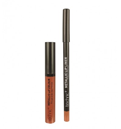 TECHNIC LIP KIT COPPER SPARK GLOSS METALIZADO 7,5 ml y LÁPIZ LABIAL 1,2 g Ref. 29620