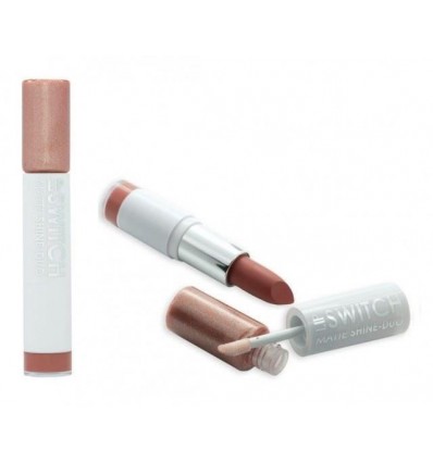 MUA MAKEUP ACADEMY LIP SWITCH MATTE SHINE-DUO BROWN BAY