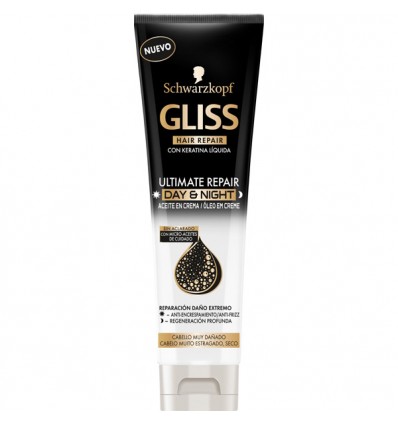 GLISS ULTIMATE REPAIR DAY & NIGTH ACEITE EN CREMA C/ MUY DAÑADO SIN ACLARADO