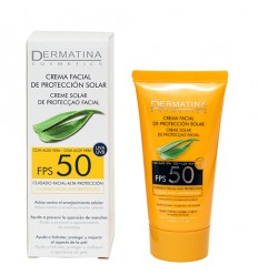 DERMATINA CREMA FACIAL SPF 50+ CON ALOE VERA
