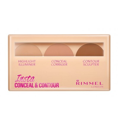 RIMMEL INSTA CONCEAL & CONTOUR PALETTE 020 MEDIUM