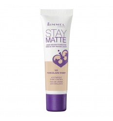 RIMMEL STAY MATTE LIQUID MOUSSE FOUNDATION 101 PORCELAIN IVORY 30 ml RIMMEL STAY MATTE LIQUID MOUSSE FOUNDATION 101 PORCELAIN IVORY 30 ml