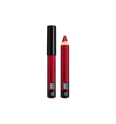 MAYBELLINE COLORDRAMA VELVET LIP CRAYON 510 RED ESSENTIAL